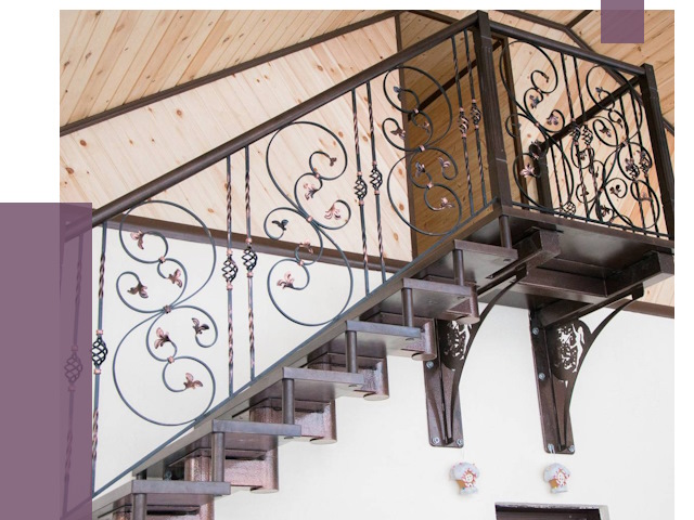 Кованые лестницы в Геленджике от 81073 руб. под ключ