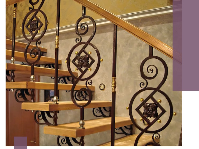 Изготовление кованых лестниц под ключ в Геленджике