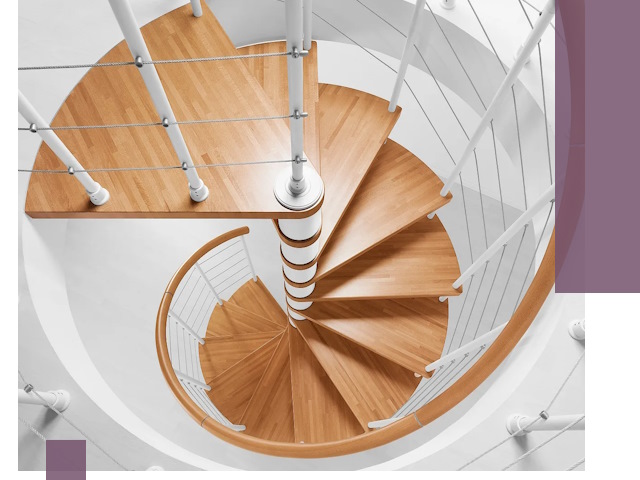 Изготовление винтовых лестниц под ключ в Геленджике