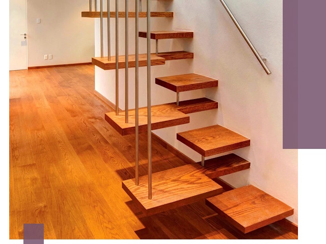 Лестницы «гусиный шаг» на заказ в Геленджике для узких пространств