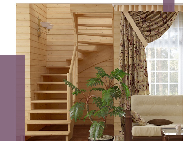 Лестницы для дачи в Геленджике от 77175 руб.  | ПРОЛЁТ-Глн