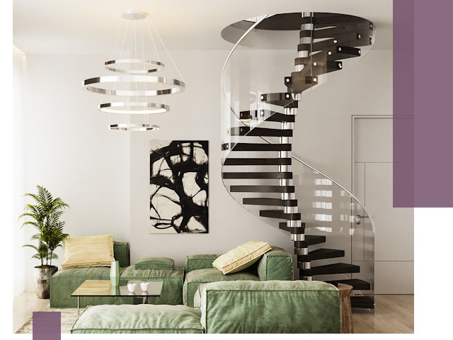 Лестницы для двухуровневой квартиры в Геленджике — изготовление и монтаж