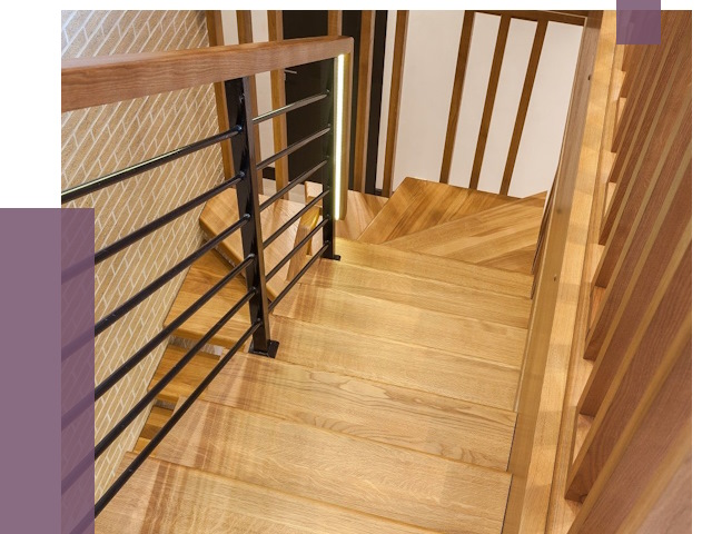 Лестницы из ясеня в Геленджике под ключ от 10186 руб. 