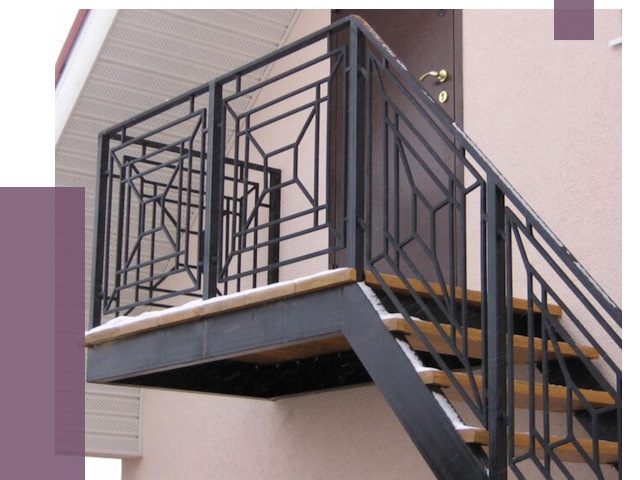 Металлические перила в Геленджике от 4365 руб.  | ПРОЛЁТ-Глн