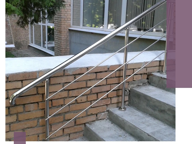Перила из нержавеющей стали высокого качества в Геленджике