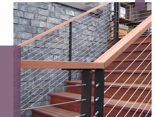 Тросовые перила под ключ в Геленджике от 7899 руб. 