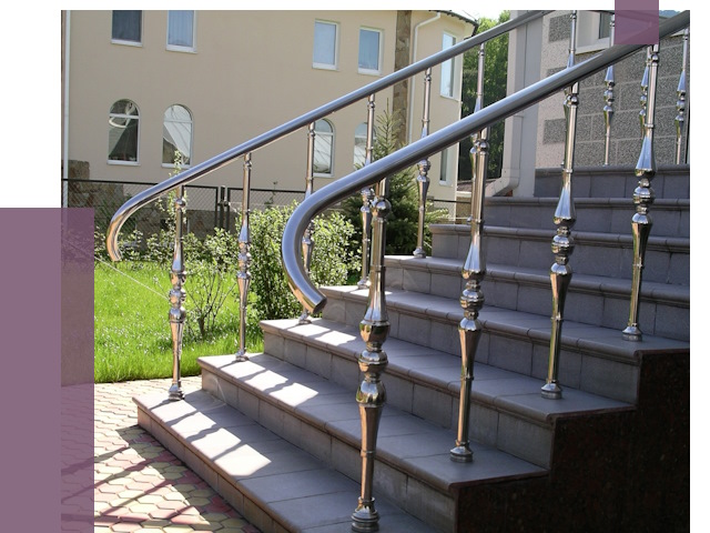 Перила для крыльца в Геленджике от 10914 руб. — монтаж ПРОЛЁТ-Глн