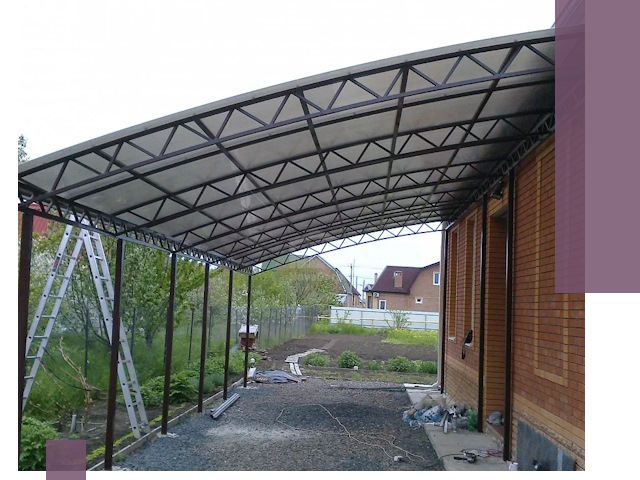 Профессиональный монтаж навесов под ключ в Геленджике