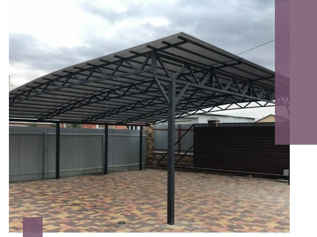 Недорогие навесы под ключ в Геленджике — изготовление и монтаж