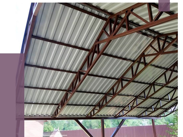 Навесы из профнастила в Геленджике от 7484 руб. | ПРОЛЁТ-Глн