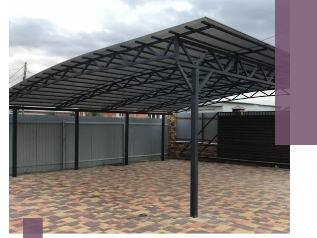 Металлические навесы под ключ в Геленджике — изготовление и монтаж