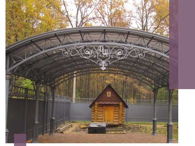 Кованые навесы премиум-класса под заказ в Геленджике