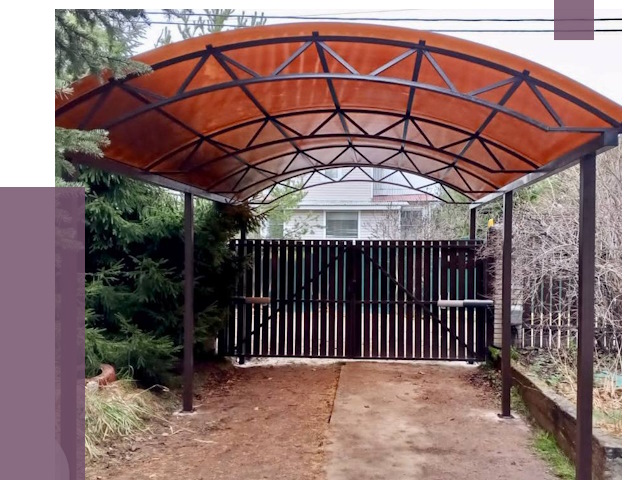 Арочные навесы в Геленджике от 12941 руб. — изготовление и монтаж | ПРОЛЁТ-Глн