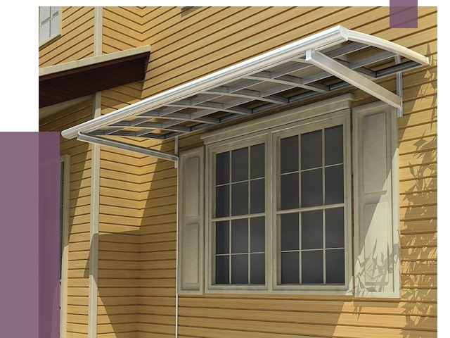 Козырьки над окнами в Геленджике от 7744 руб. — монтаж, покупки | ПРОЛЁТ-Глн