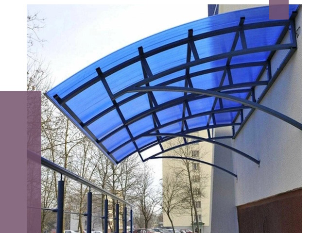 Козырьки из поликарбоната в Геленджике от 4365 руб. под ключ | ПРОЛЁТ-Глн