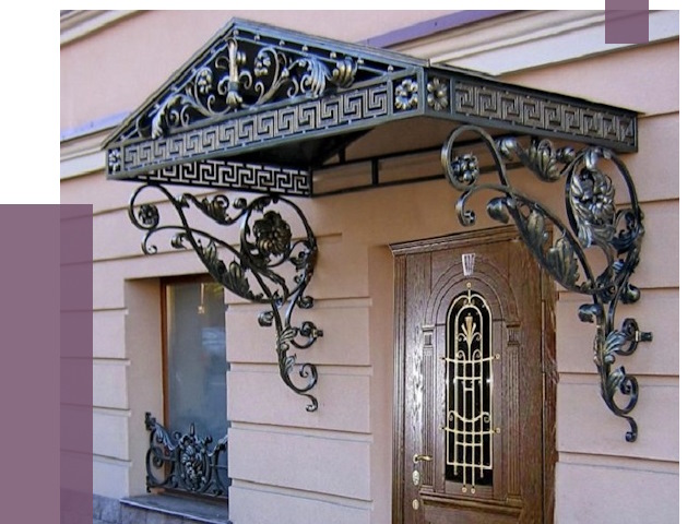Кованые козырьки в Геленджике под ключ от 12941 руб. — ПРОЛЁТ
