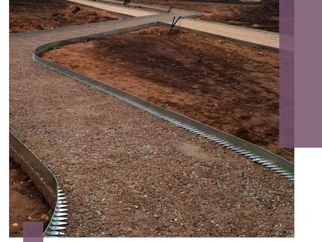 Металлические бордюры под ключ в Геленджике — изготовление и монтаж