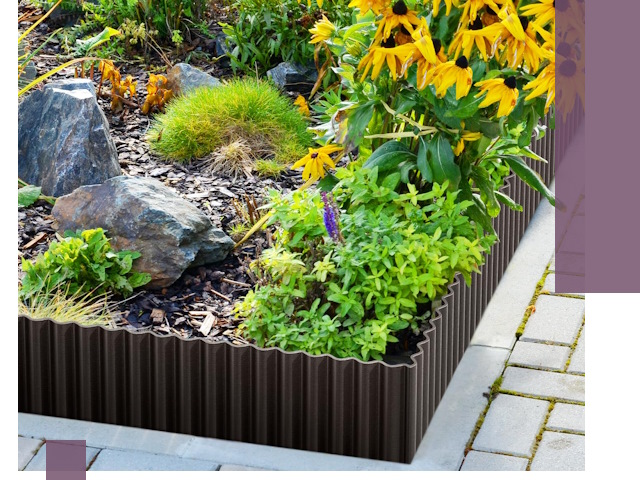 Металлические бордюры для клумб в Геленджике — производство и монтаж