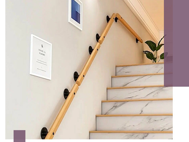 Поручни металлические и деревянные под ключ в Геленджике